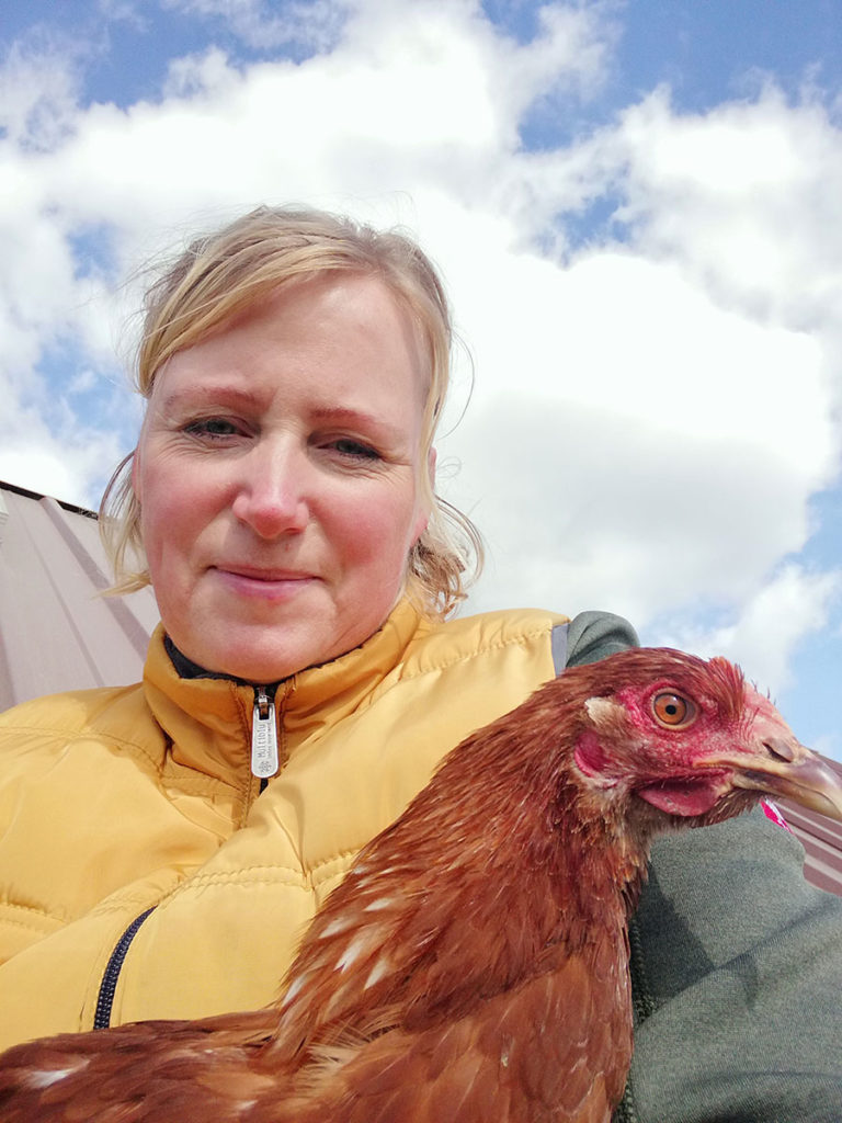 Frische Eier von Kuschel-Huhn Fufie